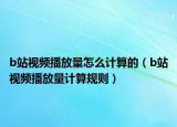 b站視頻播放量怎么計算的（b站視頻播放量計算規(guī)則）