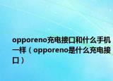 opporeno充電接口和什么手機(jī)一樣（opporeno是什么充電接口）