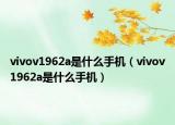 vivov1962a是什么手機(jī)（vivov1962a是什么手機(jī)）