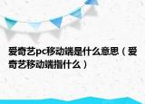 愛奇藝pc移動端是什么意思（愛奇藝移動端指什么）