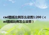 cad圖紙比例怎么設(shè)置1:200（cad圖紙比例怎么設(shè)置）