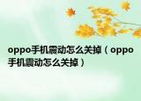 oppo手機(jī)震動(dòng)怎么關(guān)掉（oppo手機(jī)震動(dòng)怎么關(guān)掉）