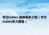 華為matex 換屏幕多少錢（華為matex多大屏幕）