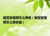 刷寶發(fā)視頻怎么掙錢（刷寶發(fā)視頻怎么算收益）