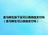 盒馬鮮生旗下店可以用微信支付嗎（盒馬鮮生可以微信支付嗎）