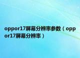 oppor17屏幕分辨率參數(shù)（oppor17屏幕分辨率）