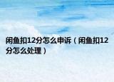 閑魚扣12分怎么申訴（閑魚扣12分怎么處理）