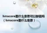 hmscore是什么意思可以卸載嗎（hmscore是什么意思）