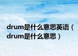 drum是什么意思英語(yǔ)（drum是什么意思）