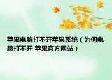 蘋果電腦打不開蘋果系統(tǒng)（為何電腦打不開 蘋果官方網(wǎng)站）