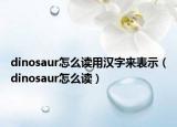 dinosaur怎么讀用漢字來表示（dinosaur怎么讀）