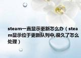 steam一直顯示更新怎么辦（steam顯示位于更新隊列中,很久了怎么處理）