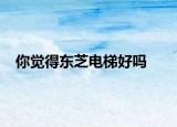 你覺(jué)得東芝電梯好嗎