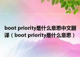 boot priority是什么意思中文翻譯（boot priority是什么意思）