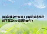 psp游戲文件在哪（psp游戲去哪里能下載到cso類型的文件）