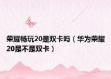 榮耀暢玩20是雙卡嗎（華為榮耀20是不是雙卡）