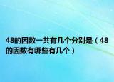 48的因數(shù)一共有幾個(gè)分別是（48的因數(shù)有哪些有幾個(gè)）