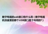 數(shù)字電視的usb接口有什么用（數(shù)字電視機(jī)頂盒里的那個(gè)USB接口是干嗎用的?）