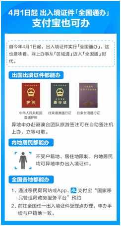 速看！護(hù)照、港澳臺(tái)通行證可以網(wǎng)上申請(qǐng)辦理啦！可支付寶一鍵預(yù)約