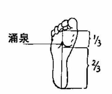 涌泉的準(zhǔn)確位置圖 圖解涌泉的準(zhǔn)確位置