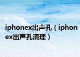 iphonex出聲孔（iphonex出聲孔清理）