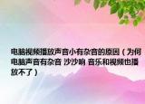 電腦視頻播放聲音小有雜音的原因（為何電腦聲音有雜音 沙沙響 音樂和視頻也播放不了）