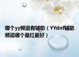 哪個(gè)yy頻道有輔助（YYdnf輔助頻道哪個(gè)最紅最好）