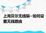 上海貝爾無線貓~如何設(shè)置無線路由