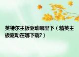 英特爾主板驅(qū)動(dòng)哪里下（精英主板驅(qū)動(dòng)在哪下載?）