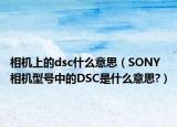 相機(jī)上的dsc什么意思（SONY相機(jī)型號中的DSC是什么意思?）