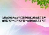 為什么其他網(wǎng)站都可以緊急打開(kāi)為什么魔獸世界官網(wǎng)打不開(kāi)一打開(kāi)就下載個(gè)文件什么的完了再打