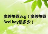 魔獸爭霸3cg（魔獸爭霸3cd key是多少）