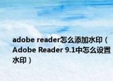 adobe reader怎么添加水印（Adobe Reader 9.1中怎么設(shè)置水?。? /></span></a>
                        <h2><a href=