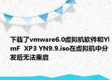 下載了vmware6.0虛擬機軟件和YlmF  XP3 YN9.9.iso在虛擬機中分發(fā)后無法重啟