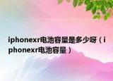 iphonexr電池容量是多少呀（iphonexr電池容量）