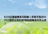 5173交易魔獸金幣防騙（求高手指點(diǎn)5173上面怎么賣東西?例如魔獸金幣怎么賣）
