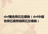 dnf黑色隕石在哪換（dnf中銀色隕石換燃燒隕石在哪換）