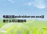 電腦出現(xiàn)androidserver.exe這是什么可以刪除嗎