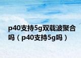 p40支持5g雙載波聚合嗎（p40支持5g嗎）