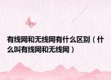 有線網(wǎng)和無線網(wǎng)有什么區(qū)別（什么叫有線網(wǎng)和無線網(wǎng)）