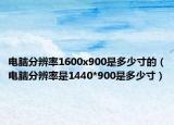 電腦分辨率1600x900是多少寸的（電腦分辨率是1440*900是多少寸）