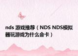 nds 游戲推薦（NDS NDS模擬器玩游戲為什么會卡）