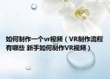 如何制作一個vr視頻（VR制作流程有哪些 新手如何制作VR視頻）