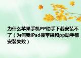 為什么蘋果手機PP助手下載安裝不了（為何我iPad搜蘋果和pp助手都安裝失?。? /></span></a>
                        <h2><a href=