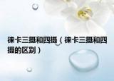 徠卡三攝和四攝（徠卡三攝和四攝的區(qū)別）