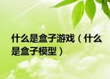 什么是盒子游戲（什么是盒子模型）