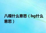 八嘎什么意思（bg什么意思）