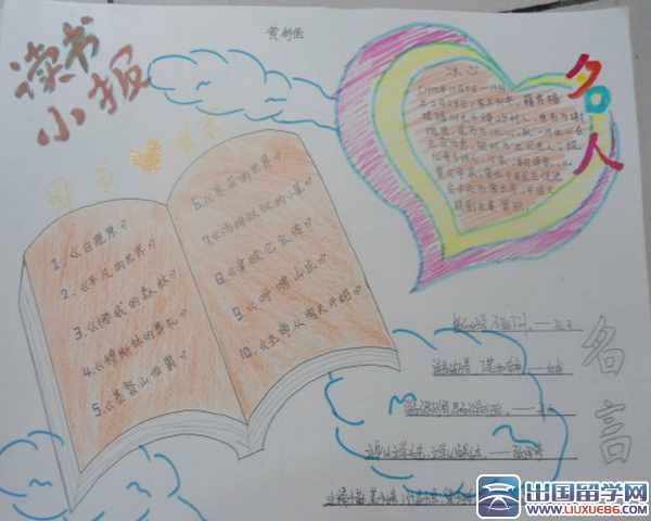 我快樂我讀書手抄報(bào)花邊