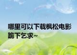 哪里可以下載楓松電影跪下乞求~