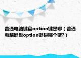 普通電腦鍵盤option鍵是哪（普通電腦鍵盤option鍵是哪個(gè)鍵?）
